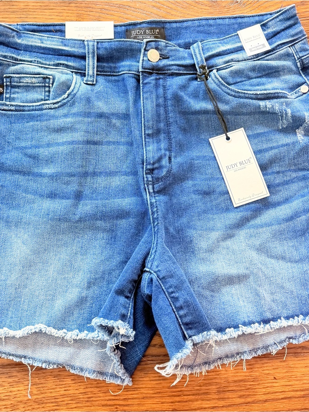 Judy Blue Light Blue Washed Denim Shorts
